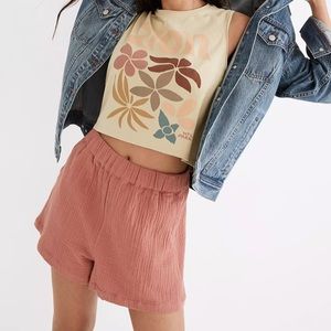 Lightspun Easy Pull-On Shorts in Vintage Quartz
